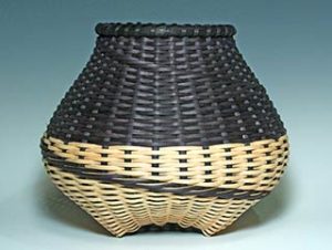 Photo of Billie Ruth Sudduth's Large Signature Basket in Black and Walnut